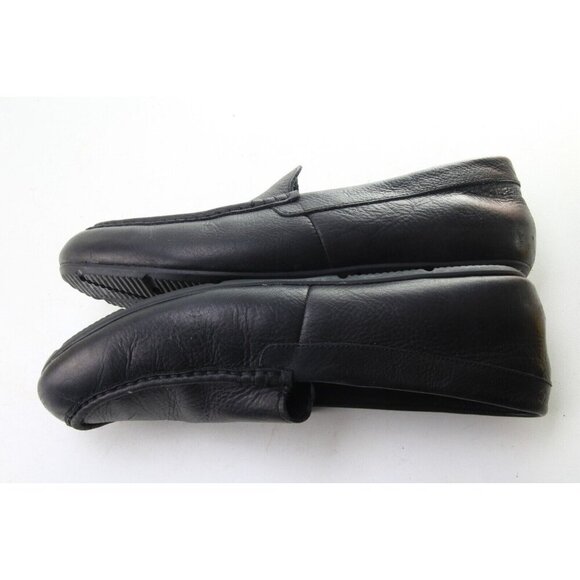 Vionic Tompkin Leather Loafer Slipper Shoe Mens Black US 10.5